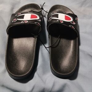 Champion NWOT boys slip on sandals. Size 6